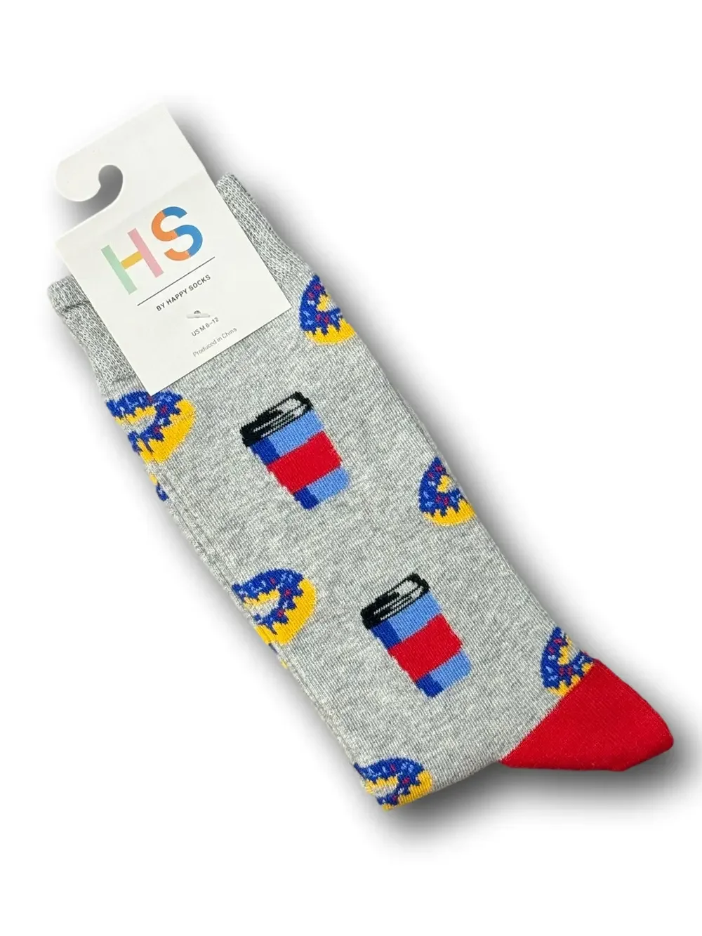 3/$18 Coffee & Donuts Funny Novelty Crew Socks - NWT